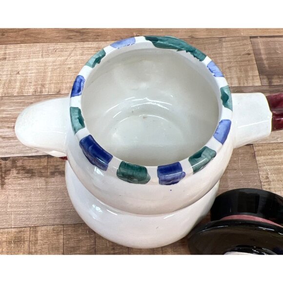 Hallmark SNOWMAN Salt Pepper Cream Sugar Christmas Winter Decoration - Picture 8 of 10